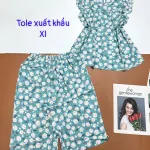 Đồ bộ vải tonl size xl quần lửng áo sát nách bèo