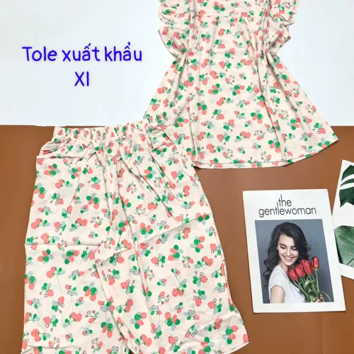 Đồ bộ vải tonl size xl quần lửng áo sát nách bèo