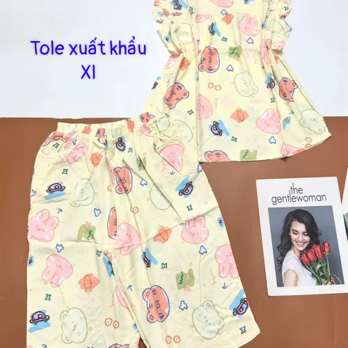 Đồ bộ vải tonl size xl quần lửng áo sát nách bèo