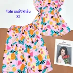 Đồ bộ vải tonl size xl quần lửng áo sát nách bèo