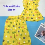 Đồ bộ vải tonl xuất khẩu quần lững áo sát nách bèo in hoạ tiết