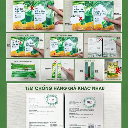 Phân biệt hàng thật giả cần tây mật ong