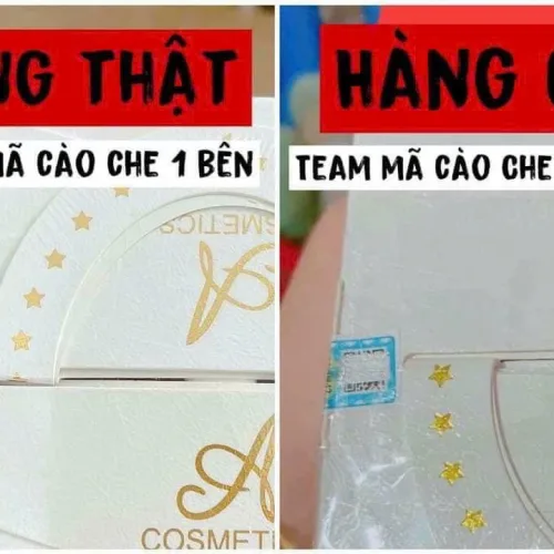 Phân biệt thật giả Body mềm A cosmetic