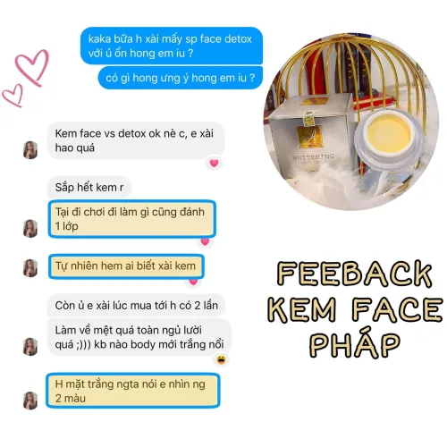 Phản hồi khách hàng về kem face Pháp 2020