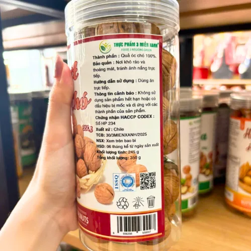 Quả Óc Chó Chile 350g - Hũ Pet