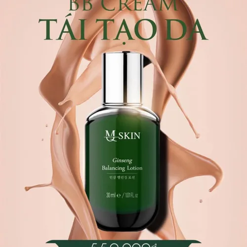 Quá trình sử dụng Kem BB Cream thay da nhân sâm MQSkin
