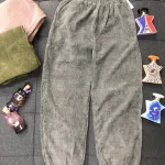 Quần jogger nữ vải nhung