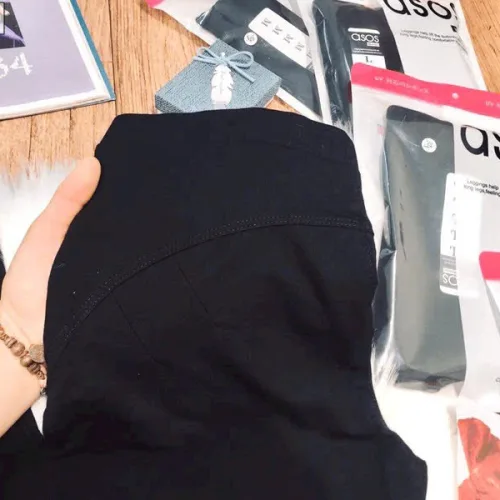 Quần Legging Nữ Lửng Màu Đen ASOS