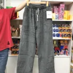 Quần nữ tăm nhung ống rộng hàng may kỹ bao không rách đường may