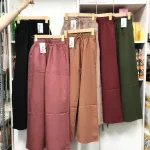 Quần ống rộng vải kaki xược