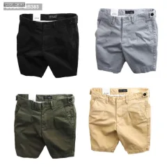 Quần Short Kaki Co Giãn Phối Nút Cao Cấp (Có Size 36)