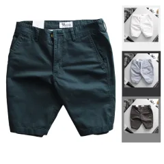 Quần Short Kaki Nam Trơn Rurumen Cao Cấp