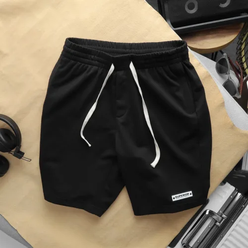 Quần Short Thun Nam Phối Tag Chữ Superior