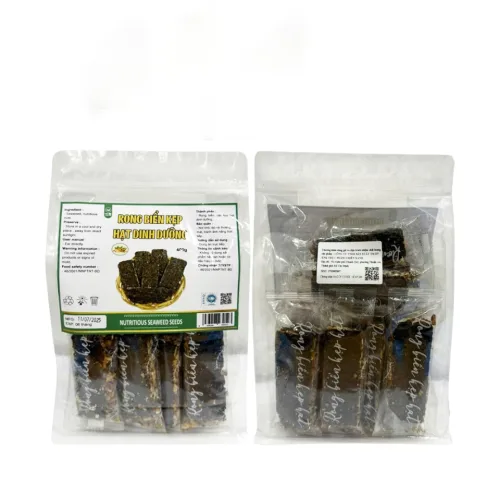 Rong Biển Kẹp Hạt Dinh Dưỡng Túi Zip 400gr
