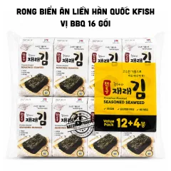 Rong Biển Ăn Liền Hàn Quốc KFish Vị BBQ 16 Gói
