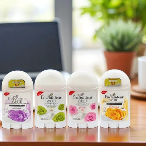 Sáp Khử Mùi Enchanteur White Delightful 40g - Sáp Khử Mùi Hương Nước Hoa Pháp