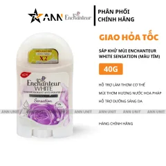 Sáp Khử Mùi Enchanteur White Sesation 40g - Sáp Khử Mùi Hương Nước Hoa Pháp