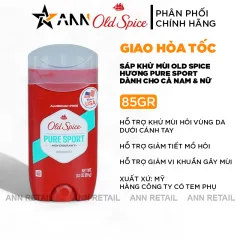 Sáp Khử Mùi Old Spice Hương Pure Sport Màu Đỏ 85g - Dành Cho Cả Nam&Nữ Lăn Nách