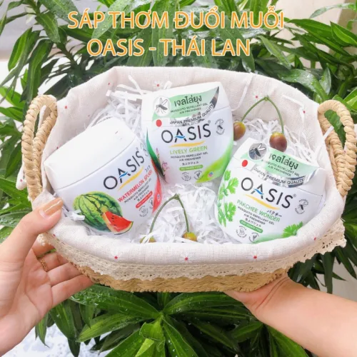Sáp Thơm Đuổi Muỗi Oasis Chuẩn Thái Lan Cao Cấp