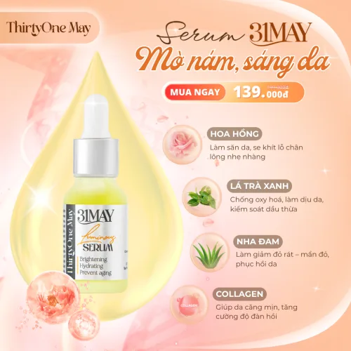 Serum Dưỡng Sáng Da Đều Màu 31May Luminous 15ml - Tinh Chất Dưỡng Thirty One May
