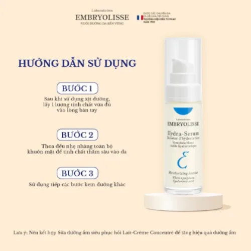 Serum Cấp Ẩm Đa Tầng Embryolisse Hydra-Serum 30ml