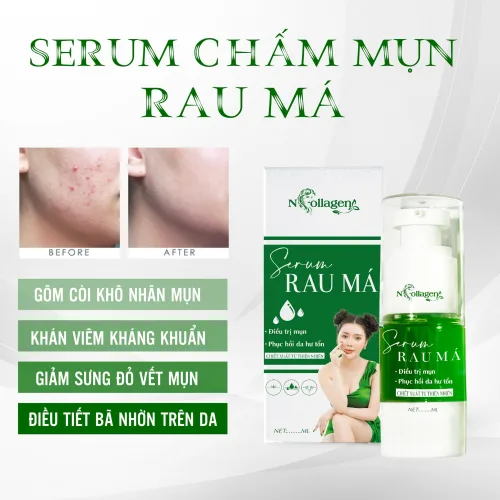 Serum Chấm Mụn Rau Má N Collagen