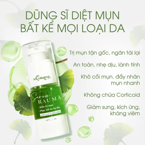 Serum Chấm Mụn Rau Má N Collagen dũng sĩ diệt mụn bất kẻ mọi loại da