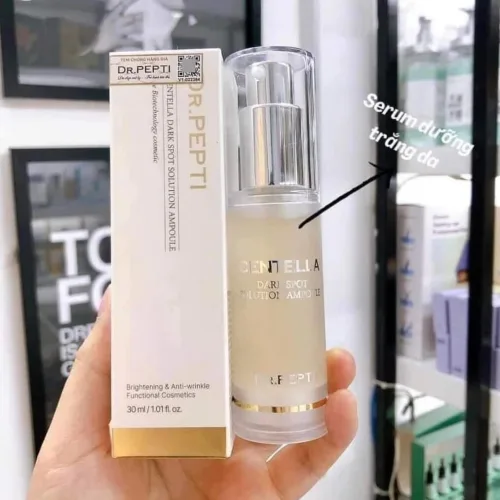 Serum Dr.Pepti Hàn Quốc Chiết Xuất Rau Má Centella Dark Spot Solution Ampoule 30ml