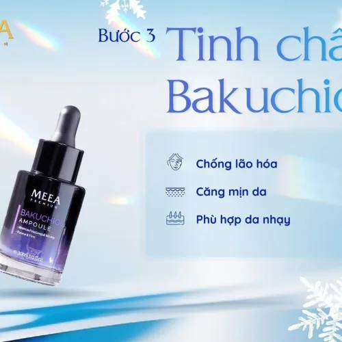 Serum Dưỡng Trắng Bakuchiol Ampoule V2 Meea Origin Phiên Bản Mới 30ml