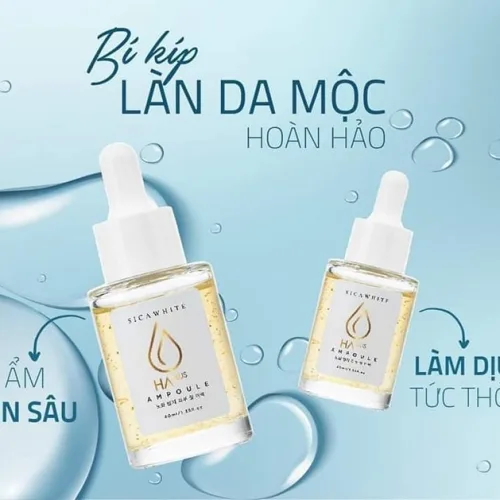 Serum HA Ampoule dưỡng ẩm căng bóng chính là chìa khóa giúp bạn lưu giữ mãi nét đẹp thanh xuân