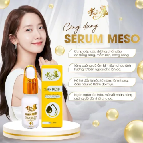 Serum Meso Fairy Hỗ Trợ Dưỡng Trắng Da Căng Bóng 10ml iúp da trắng sáng mềm mịn căng bóng