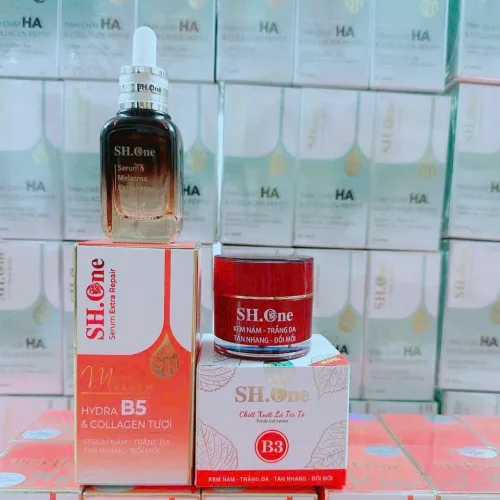 Serum Meso SH One Màu Đỏ Hydra B5 Collagen Tươi Hỗ Trợ Da Nám