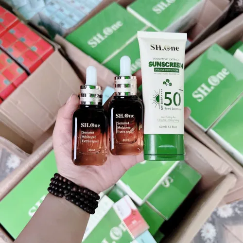 Serum Meso SH One Màu Xanh Tinh Chất HA Collagen Peptit Hỗ Trợ Dưỡng Trắng Da