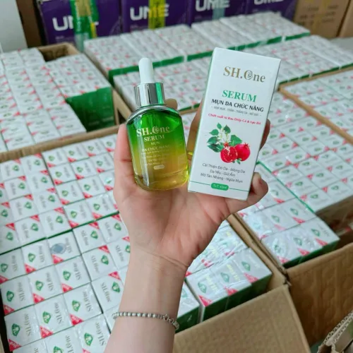 Serum Mụn Đa Chức Năng SH One Chiết Xuất Từ Rau Diếp Cá & Lựu Đỏ chính hãng
