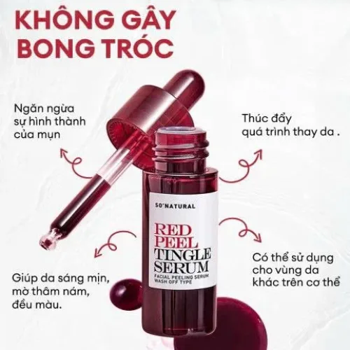 Serum Peel Da So Natural Red Peel Tingle Hàn Quốc Mini 11ml