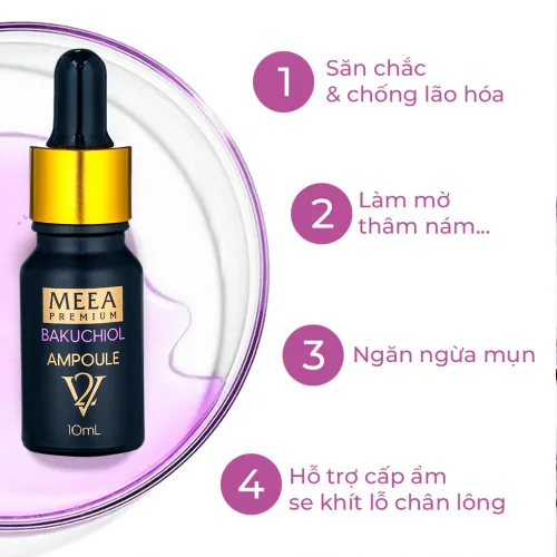 Serum Tinh Chất Bakuchiol Ampoule V2 Meea Origin Mini 10ml