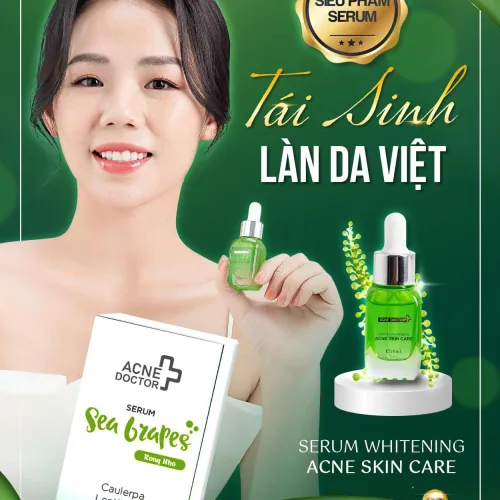 Serum trị mụn Sea Bzapes rong nho Acne Doctor chính hãng