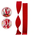 Set 10 Dây Quạt Xoắn Đỏ - Dải Giấy Gấp Nếp Gợn Sóng Trang Trí Tết