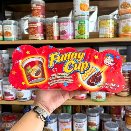 Set 10 Hộp Bánh Socola Que Chấm Funny Cup Dạng Ly - Bánh Funny Cup 150g (15g/Hộp)