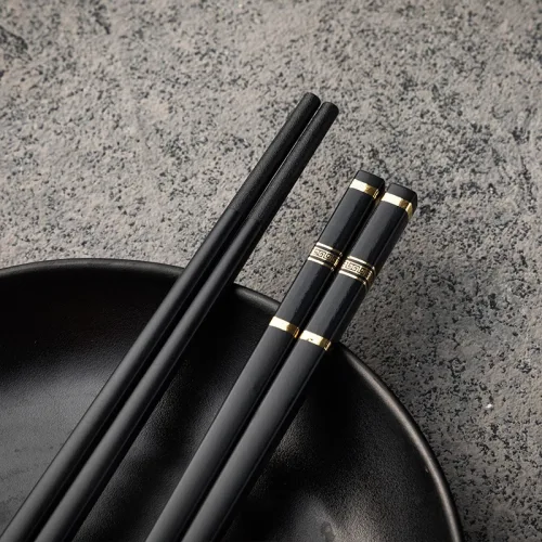 Set 10 Đôi Đũa 3 Sọc Chống Trơn Trượt 24cm