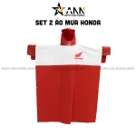 Set 2 Áo Mưa Honda Vải Polyester Chống Thấm Nước