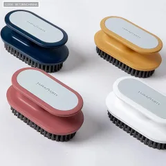 Set 2 Bàn Chải Nhựa Chà Đồ chà Sàn Có Tay Cầm 12CM