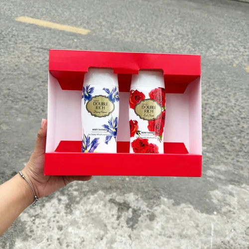 Set 2 Chai Sữa Tắm Double Rich Hương Hoa Iris & Hương Hoa Hồng 200g
