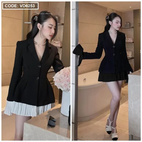 Sét 2 món vest phối dâp ly + quần đùi