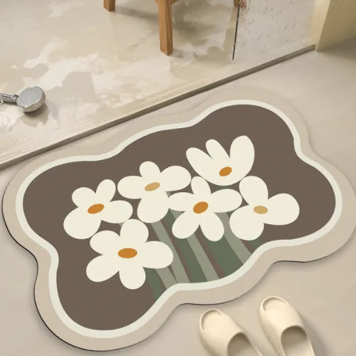 Set 2 Thảm Gợn Sóng - Bộ Thảm Lót Bếp Phòng Ngủ Nhà Tắm Cao Cấp 40×60cm & 40×120cm