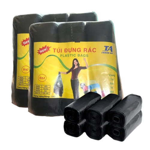 Set 2 Túi Nilong Đựng Rác 6 Cuộn Size Trung 55x65cm