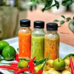 Set 3 Chai Nước Chấm 3 Vị 450g - Muối Ớt Xanh + Muối Tiêu + Muối Ớt Đỏ Thơm Ngon