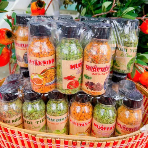Set 6 Hũ Muối Lục Vị - Hủ Muối Thơm Ngon Hũ/100g
