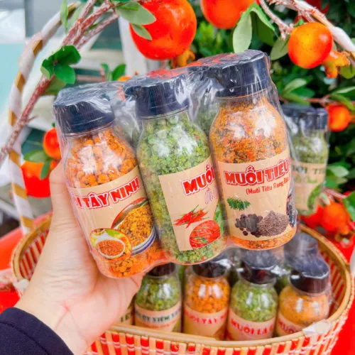 Set 6 Hũ Muối Lục Vị - Hủ Muối Thơm Ngon Hũ/100g