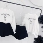 Sét áo bí thêu quần kaki